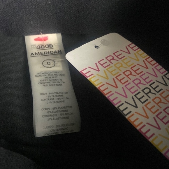 NWT Good American Black Sleek Leggings - Picture 8 of 10